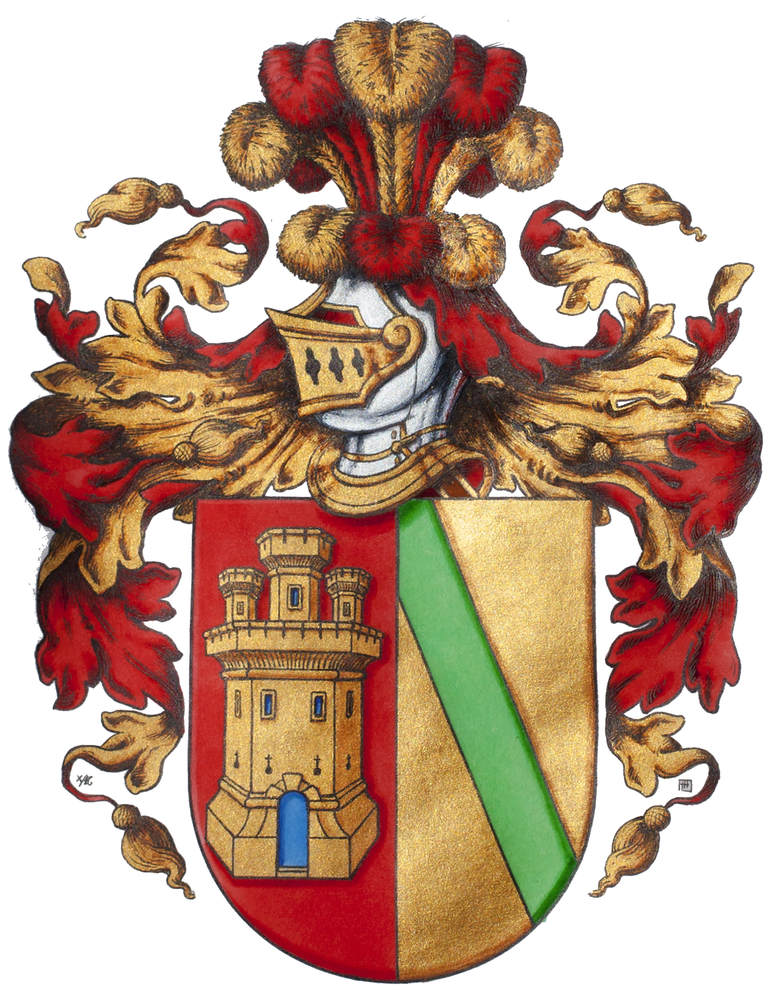 Coat of arms of the Carrillo de Albornoz family.
